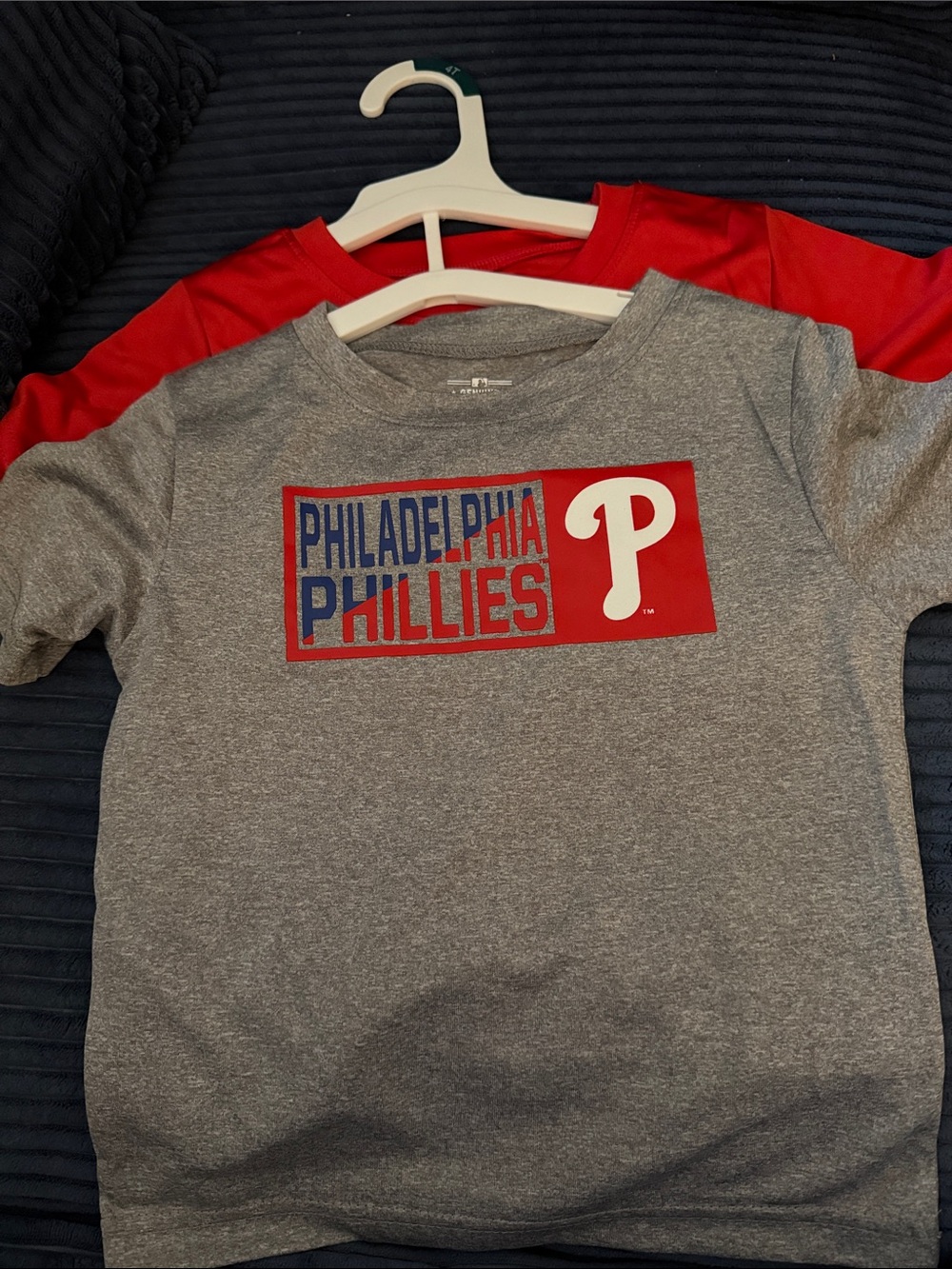 Philadelphia Phillies Gray and Red Kids' T-Shirts - MLB Logo